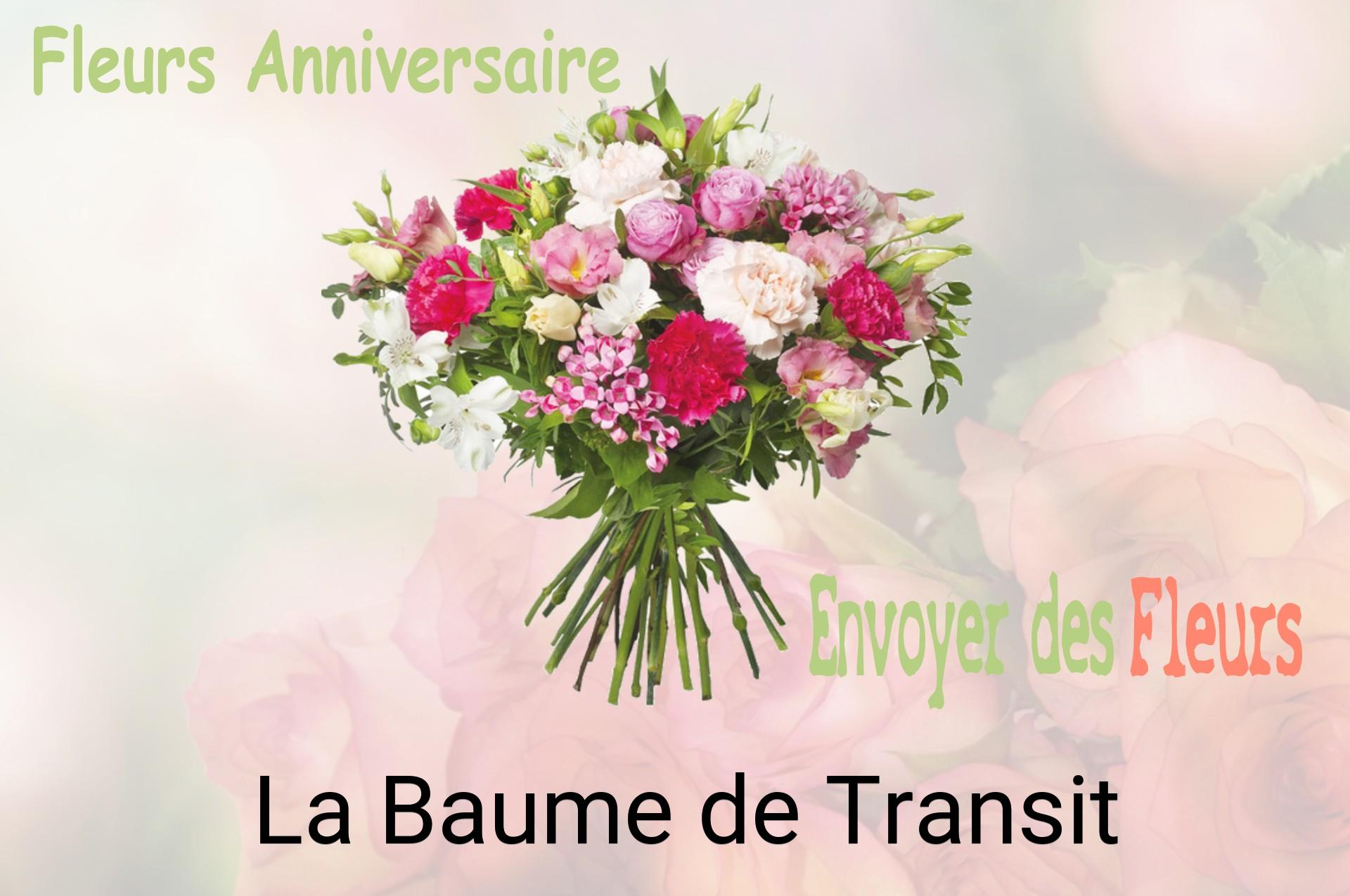 Bouquet de fleurs d’anniversaire livré à La Baume-de-Transit